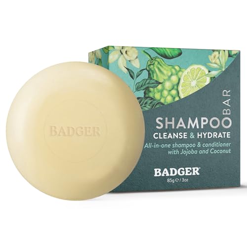 Badger Jojoba & Baobab Vegan Conditioning Shampoo Bar - 3 oz