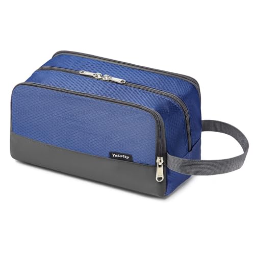 Yeiotsy Travel Toiletry Bag - Lightweight Water-Resistant Dopp Kit, Sapphire