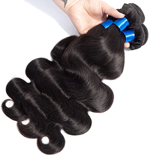 Cranberry 12 Inch Body Wave Virgin Human Hair Bundles - Unprocessed Black