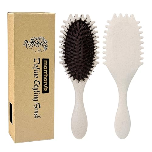 Marrhorvk Detangler Hair Brush for Fine, Curly & Thin Hair - Beige