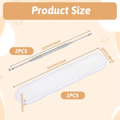Stainless Steel Ear Cleaner Set - 2 Pack Earwax Remover Tools