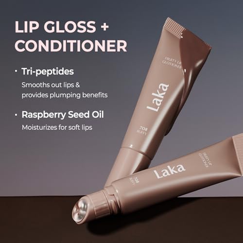 Laka Fruity Lip Glotioner #700 Glowy - High Shine Lip Gloss with Jelly Tip