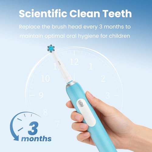 8 Pcs Kids Electric Toothbrush Replacement Heads Ultra Soft Bristles Compatible with Oral B