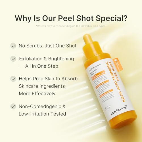 Medicube Peel Shot with Kojic Acid - Exfoliating Face Treatment for Glow