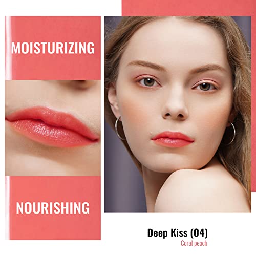 Oulac Moisturizing Shine Lipstick Set 3PCS | Tinted Lip Balm 01+04+08