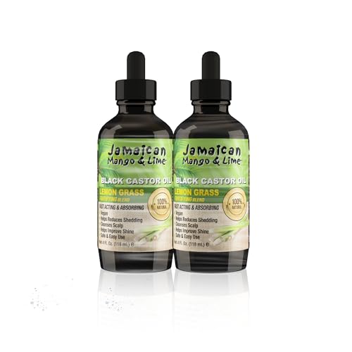 Lemongrass Hair Oil for Shine & Scalp Health - Jamaican Mango & Lime, 2 Fl Oz Pack of 2