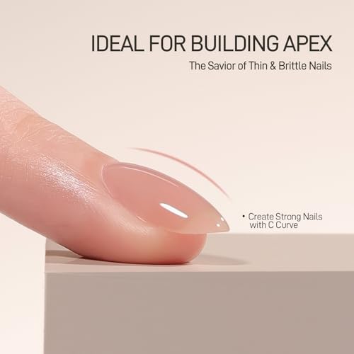 GAOY 16ml Nude Builder Base Gel - Lush Nude 01 3-in-1 Nail Strength & Color
