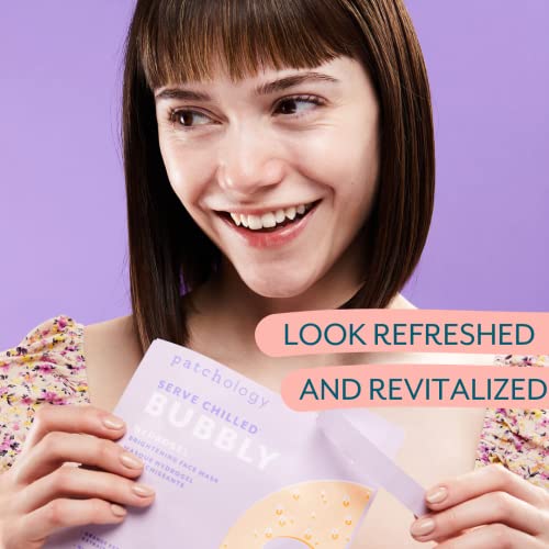 Patchology Bubbly Gel Face Mask - Brightening Hydrogel with Niacinamide & Resveratrol