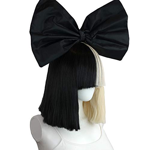 Black Bow Headband Hair Accessory for Women & Girls - Cosplay & Parties