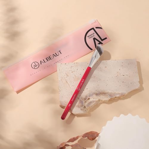 ALBEAUT Angled Concealer Brush Set - 2 Piece Red Limited Edition