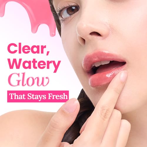 Peripera Mood Glowy Tint - Lightweight Buildable Lip Stain, 14 Rosy Wish