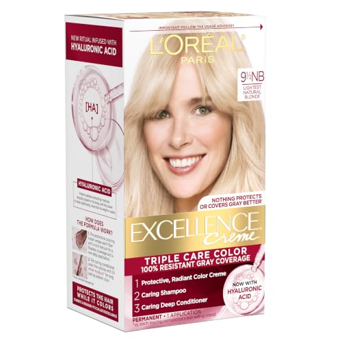 L'Oreal Paris Excellence Crème Hair Dye Kit 9.5NB Lightest Natural Blonde