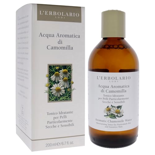L'Erbolario Chamomile Water Toner - Alcohol-Free Moisturizer for Dry Skin - 6.7 oz