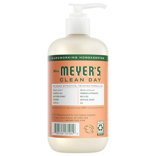 Mrs. Meyer's Clean Day Liquid Hand Soap, Geranium Scent, 12.5 Fl Oz (3 Pack)