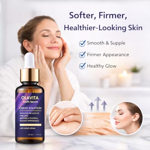Genvyne 2 Pack Liquid Anti-Aging Serum with Collagen & Hyaluronic Acid for Face