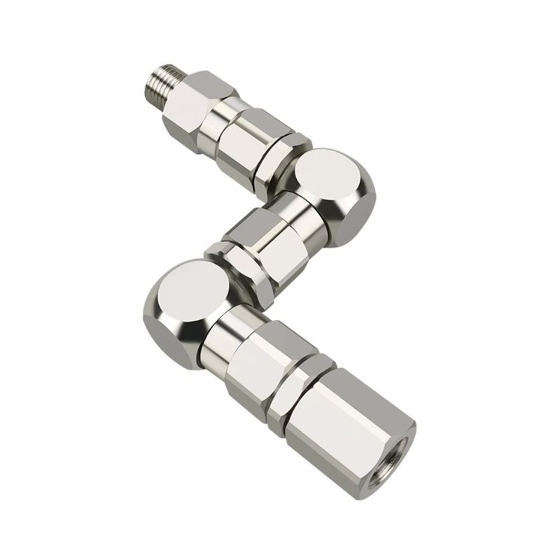 1/4" Z-Type Rotary Joint Paint Sprayer Pump Accessory - Z-Swivel 6500PSI Stainless Steel 360 Universal Rotation Connector