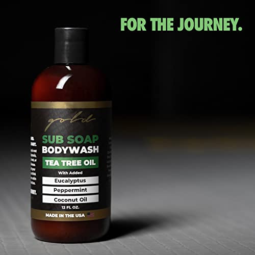 Gold BJJ Submission Soap Body Wash with Tea Tree Oil for Martial Artists