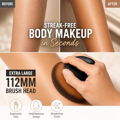 Extra Large Body Makeup Brush for Self Tanner & Bronzer