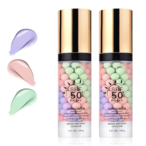 Gravel Dew 2-Pack 3-in-1 SPF 50 Face Primer with Sunscreen & Color Correction