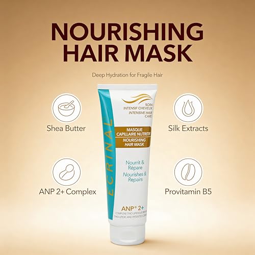 Ecrinal Hair Mask with ANP2+ Deep Repair for Damaged Hair, Nourishing & Strengthening