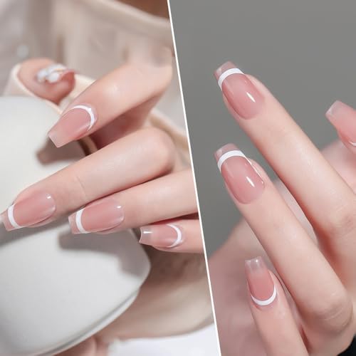 White French Tip Liner Gel Nail Polish for DIY Nail Art