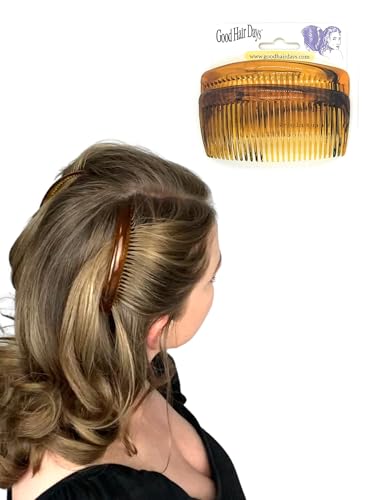 Good Hair Days Curved Side Combs - Secure Hold for All Hair Types