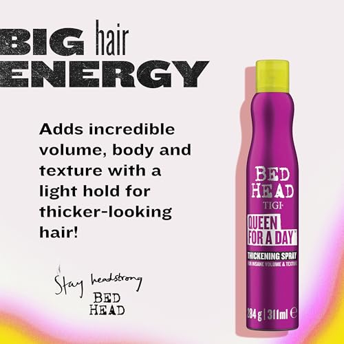 TIGI Bed Head Queen For A Day Volumizing Hair Spray Berry 10.5 oz - Thickening & Texturizing for Fine Hair