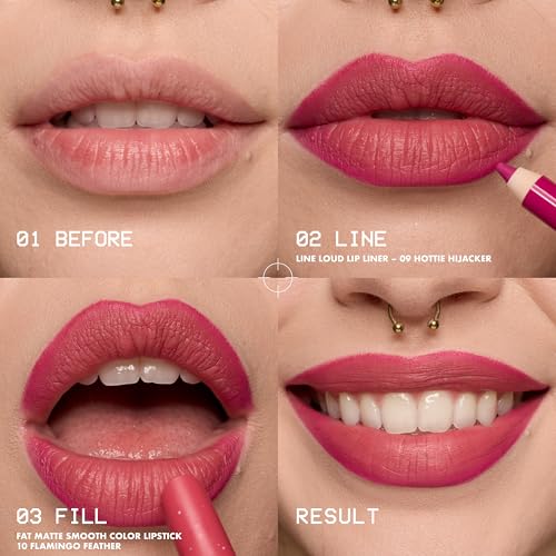 NYX Fat Matte Lipstick - Fluffy Fuchsia, Vegan & Long Lasting