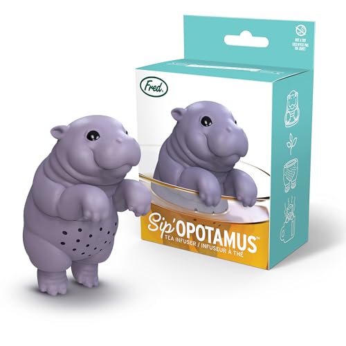 Sip'opotamus Baby Hippo Tea Infuser - BPA-Free Silicone, Dishwasher Safe