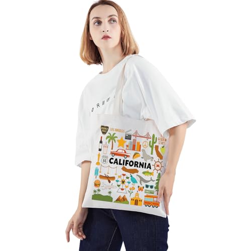 California Travel Tote Bag - Stylish Shopping & Grocery Bag
