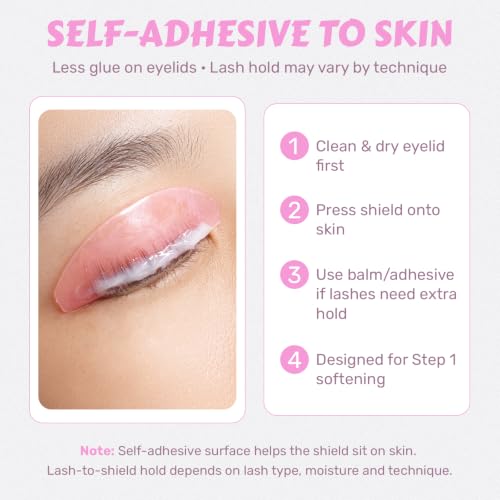 Lomansa Ultra Thin Reusable Lash Lift Shields for Professional Eyelash Perms