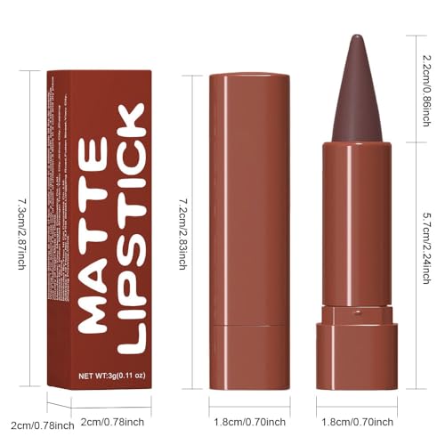BINGBRUSH Dark Brown 2-in-1 Lip Liner & Matte Lipstick - Variation 1pc-05#