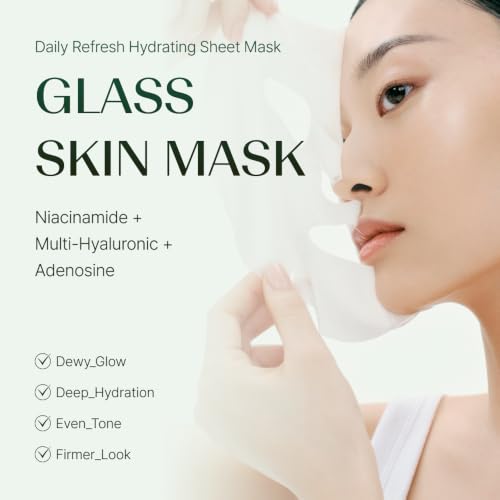 Daily Refresh Hydrating Sheet Mask with Niacinamide & Peptides - 6ct