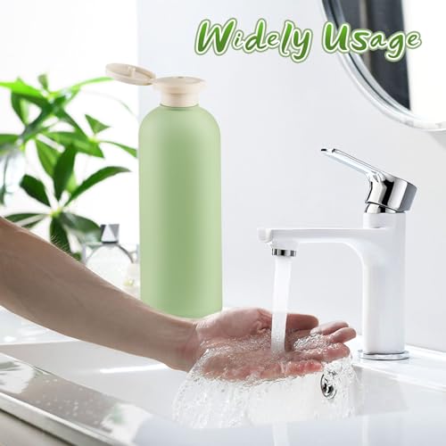 5 Pack 400ml Refillable Travel Squeeze Bottles with Flip Caps