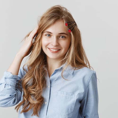 10 Ladybug Snap Hair Clips for Girls & Women - Cute Non-Slip Barrettes