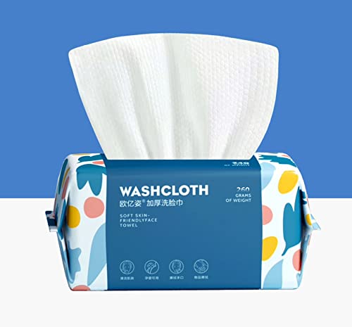 BanYakong 100 Count Disposable Face Towel Pack of 1 – Thick, Ultra Soft Cotton Tissue Wipes