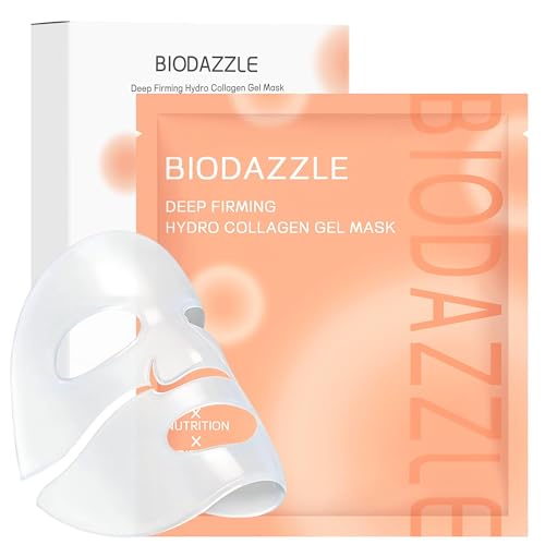 Biodazzle Bio-Collagen Real Deep Hydrating Overnight Hydrogel Face Mask 4-Pack