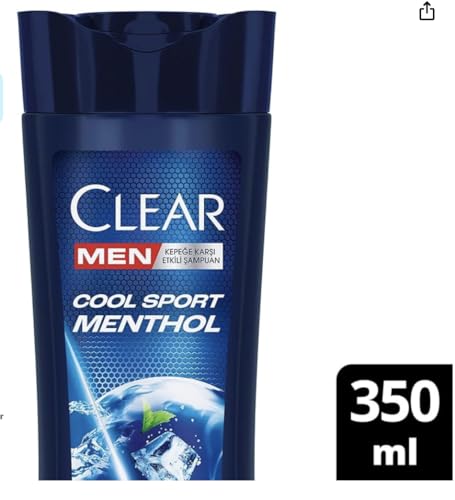 Clear Men Cool Sport Menthol Anti-Dandruff Shampoo, 350 ml