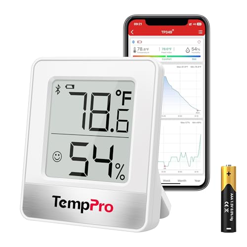 TempPro Bluetooth Indoor Thermometer & Hygrometer - 260FT Range