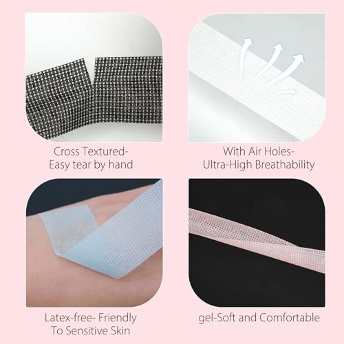 Lash Tape for Eyelash Extensions - Silicone Gel, 5 Colors