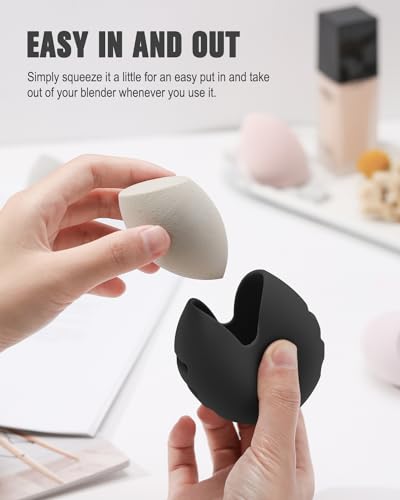 FERYES Silicone Makeup Sponge Holder – Eco-Friendly Travel Case