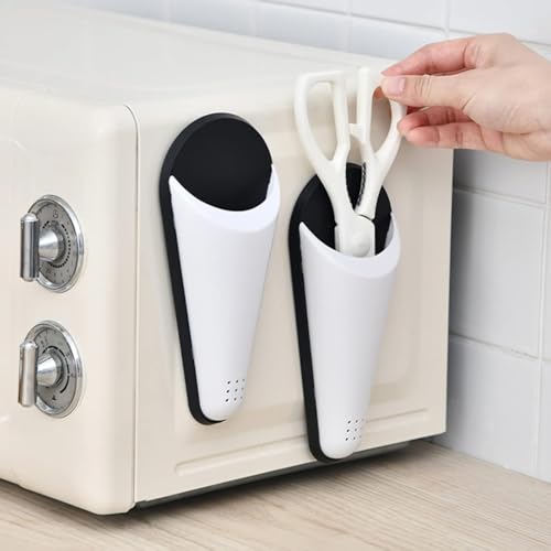 Magnetic Scissor Holder with Drainage for Kitchen Organization - 2pcs