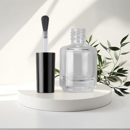 6PCS Refillable Nail Polish Bottles with Brush & Funnel - 15ML