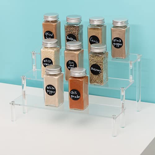 3-Tier Clear Acrylic Cupcake Stand for Elegant Displays