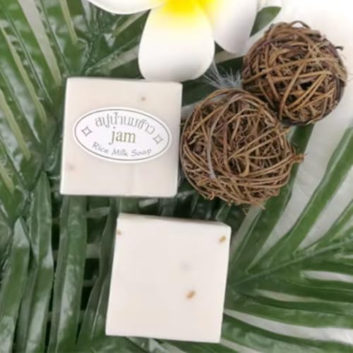 Milky Thai Jasmine Rice Milk Soap 60g - Natural Moisturizing Bar by Jam