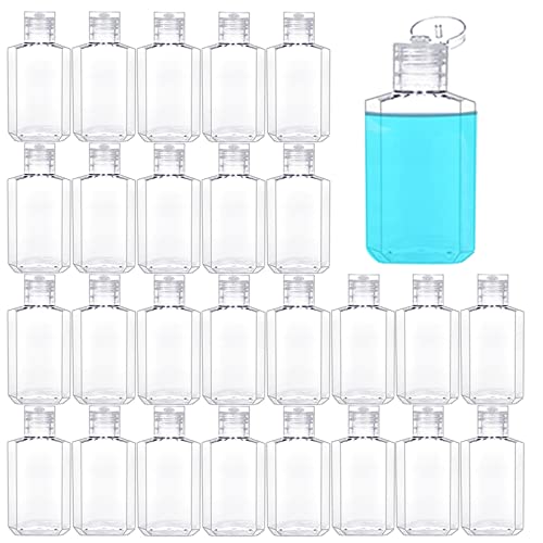 40 Pack 2 Oz Refillable Travel Bottles with Flip Cap