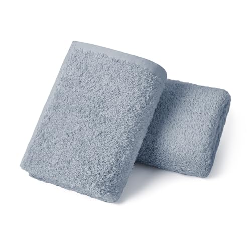 REDKISS 2-Pack Luxury Hand Towels - 16x32 Inch Cotton, Quick-Dry
