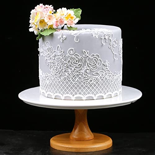 Anyana Rose Edible Lace Silicone Fondant Impression Mat 14x4.3in