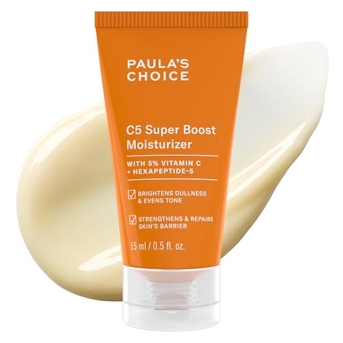 Paula's Choice C5 Super Boost Moisturizer 0.5 Fl Oz | 5% Vitamin C, Squalane for Discoloration & Fine Lines