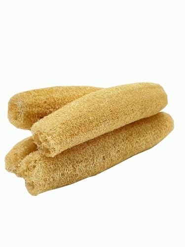 Natural Loofah Body Scrubber 4-Pack - Biodegradable Exfoliating Sponge